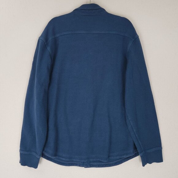 Duluth Jacket Mens Extra Large Blue Shacket Relaxed Fit Snap Front Cotton Casual - Picture 12 of 13